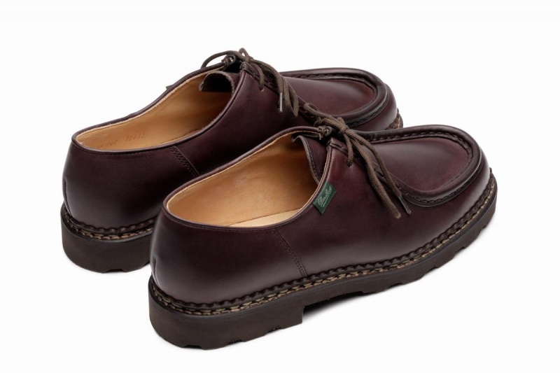 Dark Brown Paraboot Michael Men's Derby Shoes | LTN7528XA