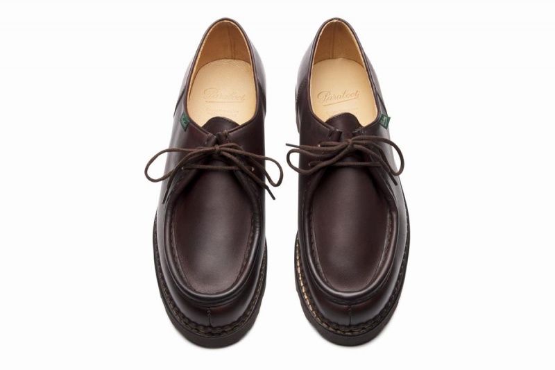 Dark Brown Paraboot Michael Men's Derby Shoes | LTN7528XA