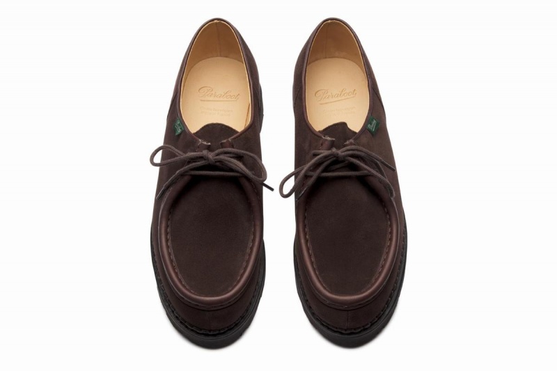 Dark Brown Paraboot Michael Men's Derby Shoes | ZPO4641RD