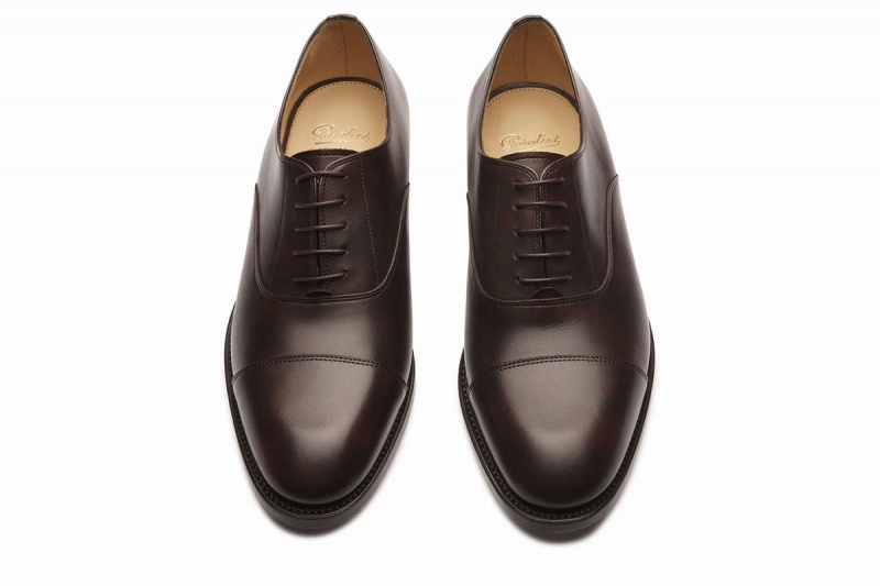 Dark Brown Paraboot Montaigne Gy Men's Oxfords Shoes | VWV2633EZ