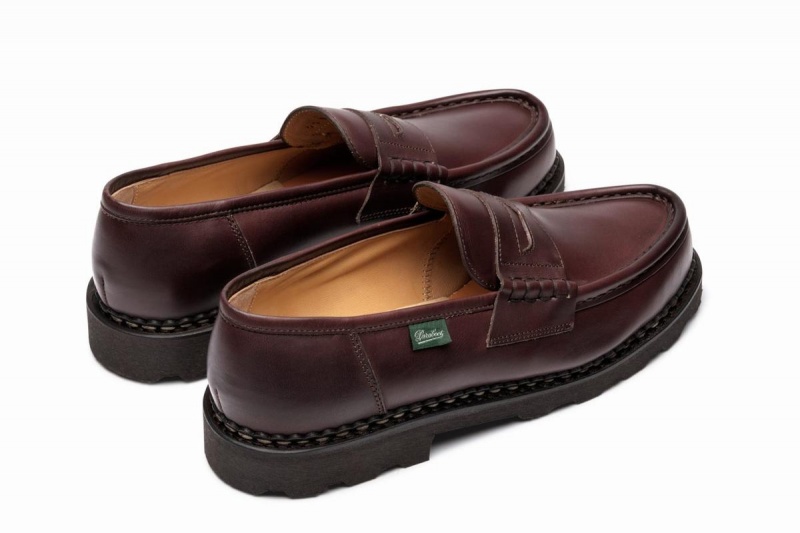 Dark Brown Paraboot Reims Men's Loafers | NLJ3389BY