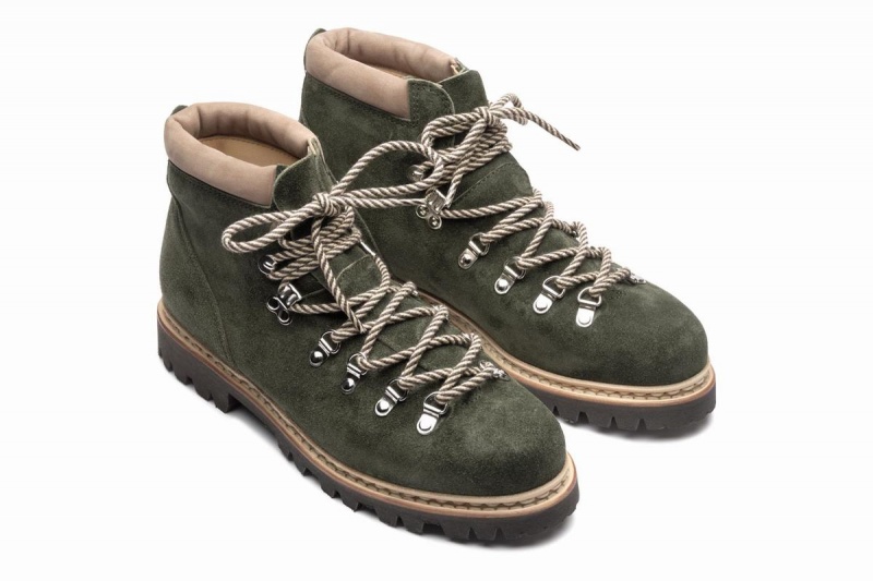 Green Paraboot Avoriaz Men's Ankle Boots | KHD3328PY