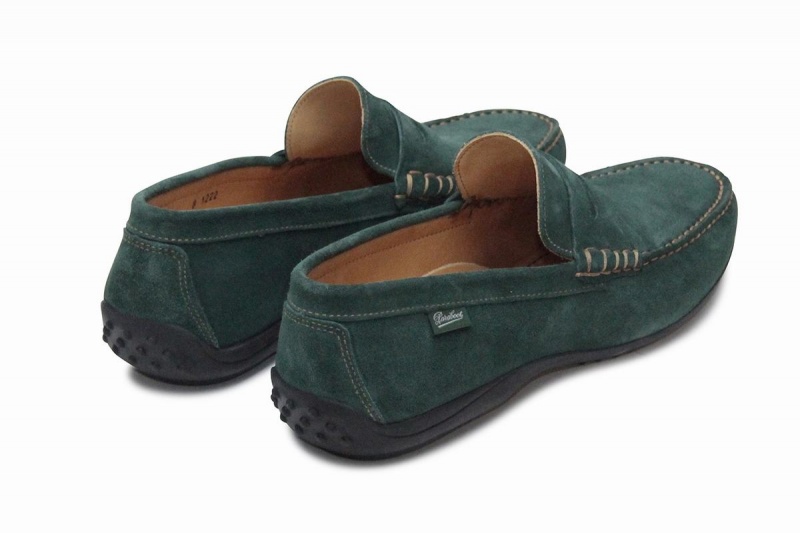 Green Paraboot Cabrio Men's Loafers | QKL861OQ