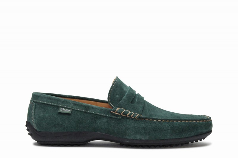 Green Paraboot Cabrio Men\'s Loafers | QKL861OQ