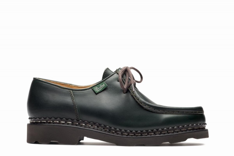 Green Paraboot Michael Women\'s Derby Shoes | MOP6956IN