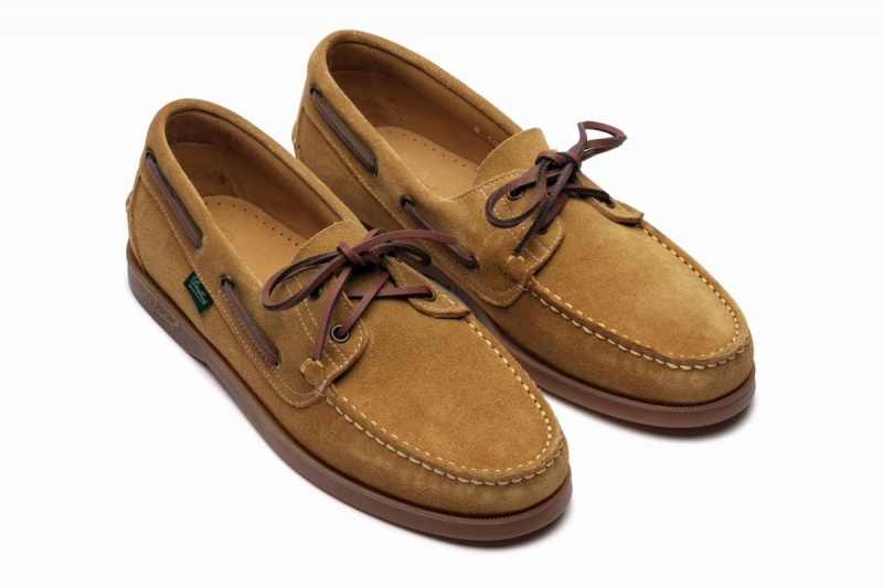 Khaki Paraboot Barth Men's Boat Shoes | VTU9797HA