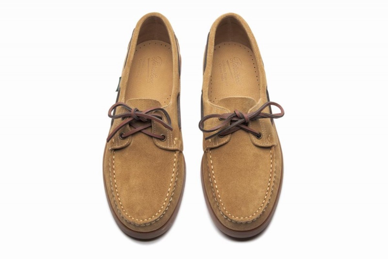 Khaki Paraboot Barth Men's Boat Shoes | VTU9797HA