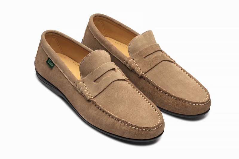 Khaki Paraboot Cabrio Men's Loafers | COP5845HS