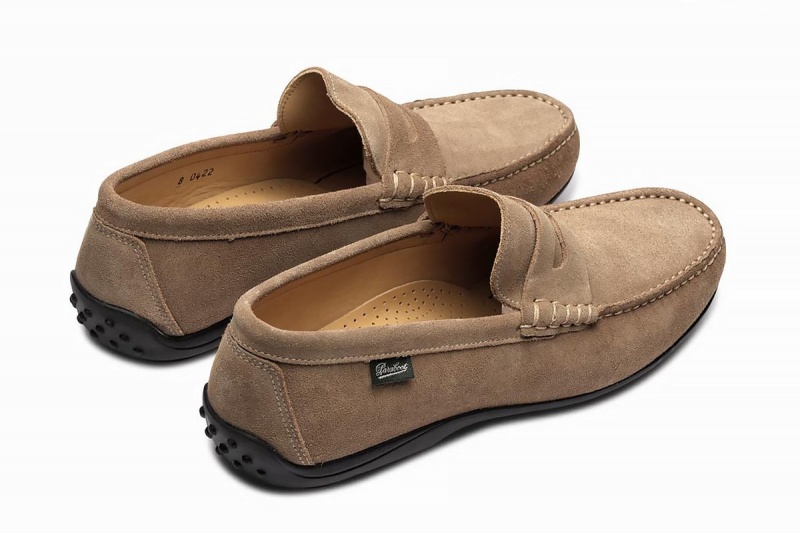 Khaki Paraboot Cabrio Men's Loafers | COP5845HS