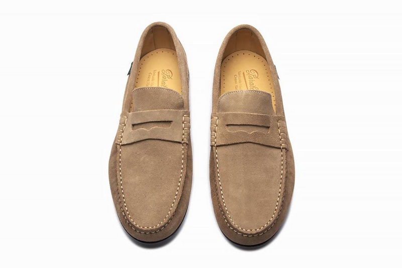 Khaki Paraboot Cabrio Men's Loafers | COP5845HS