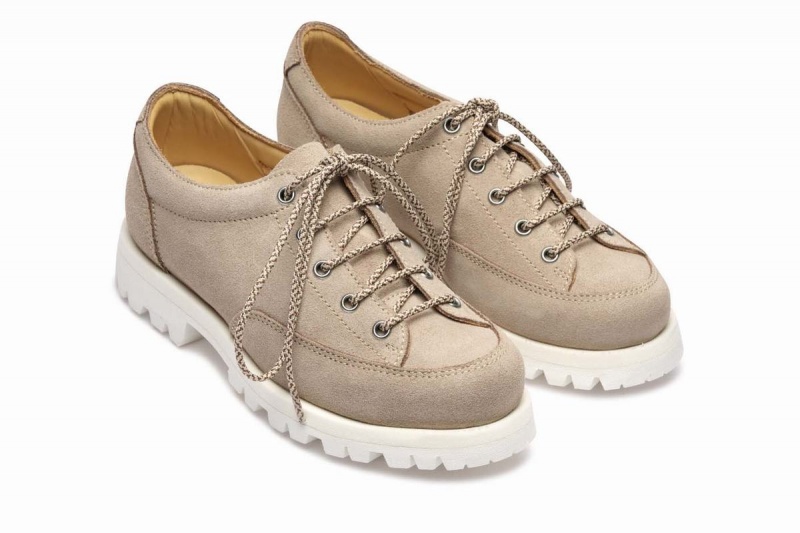 Khaki Paraboot Montana F Nd Women's Derby Shoes | QJQ7070TG