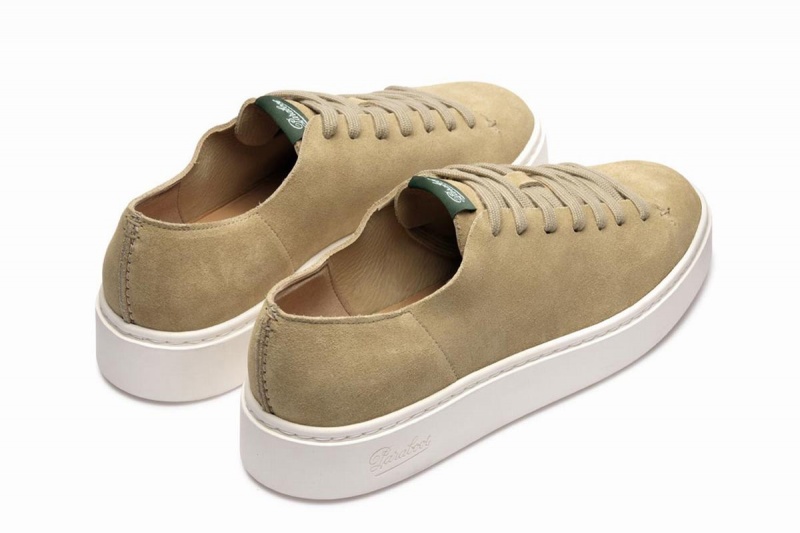 Khaki Paraboot Nova Men's Sneakers | IZI2461FJ