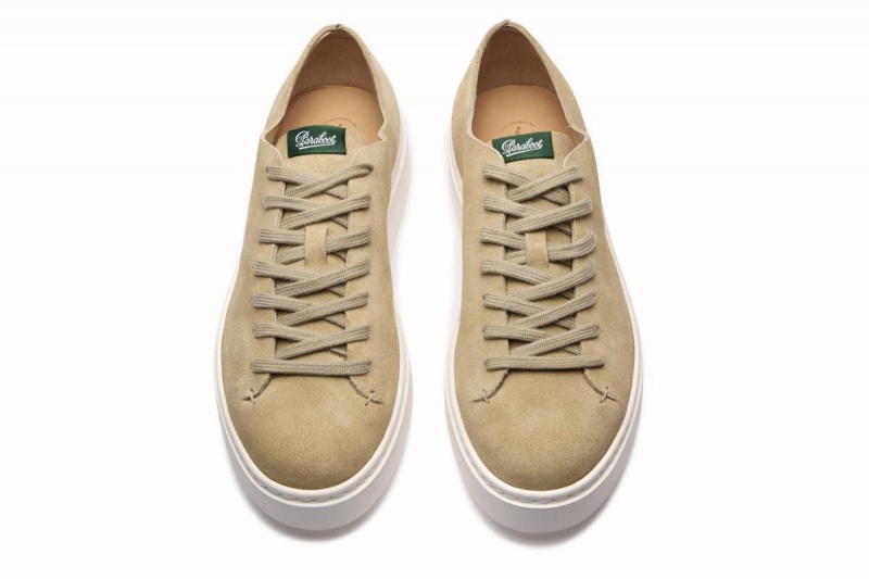 Khaki Paraboot Nova Men's Sneakers | IZI2461FJ