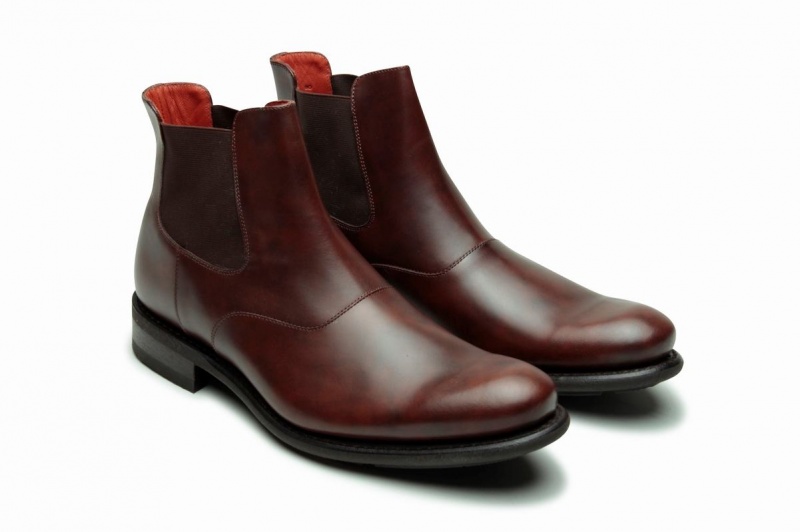 Red Black Paraboot Loven Men's Ankle Boots | CXT9397CQ