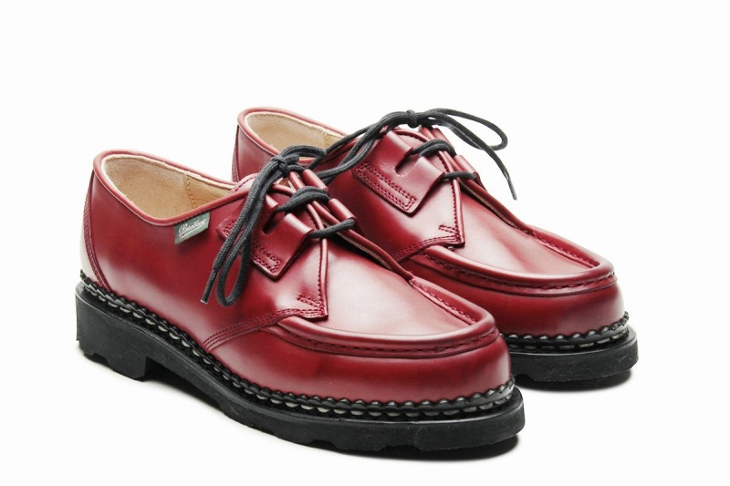 Red Paraboot Beaubourg Women's Derby Shoes | LRR146MG