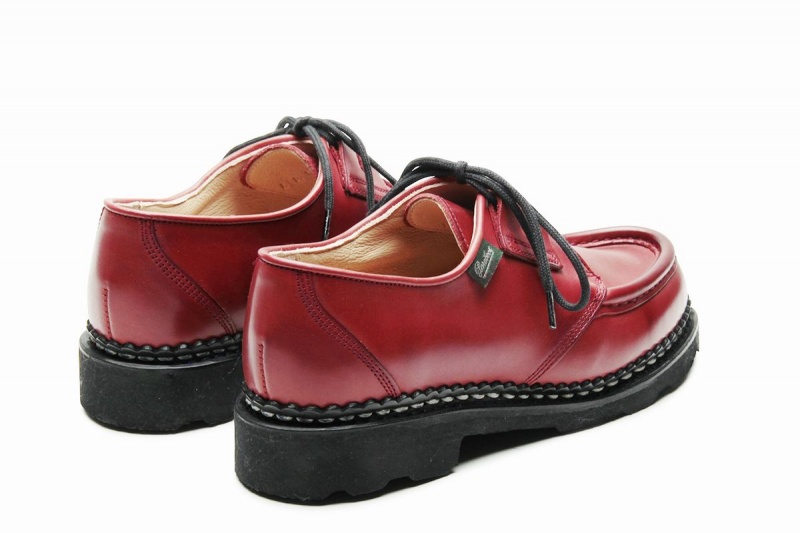 Red Paraboot Beaubourg Women's Derby Shoes | LRR146MG