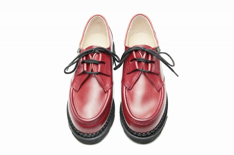 Red Paraboot Beaubourg Women's Derby Shoes | LRR146MG