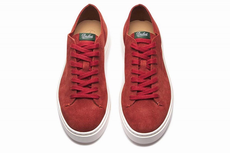 Red Paraboot Nova Men's Sneakers | YVC9559YY