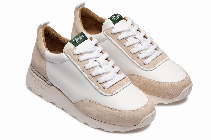 White Beige Paraboot Cosmos F Women's Sneakers | TZK4714XC